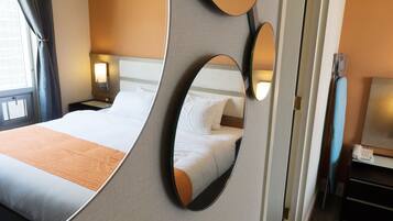 Soundproofing, free WiFi, bed sheets, alarm clocks