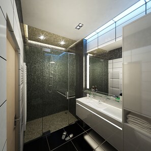 Apartment, 1 Schlafzimmer | Badezimmer | Haartrockner, Handtücher