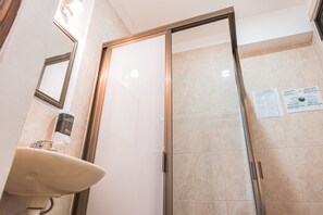 Basic Room | Bathroom | Shower, rainfall showerhead, free toiletries, hair dryer