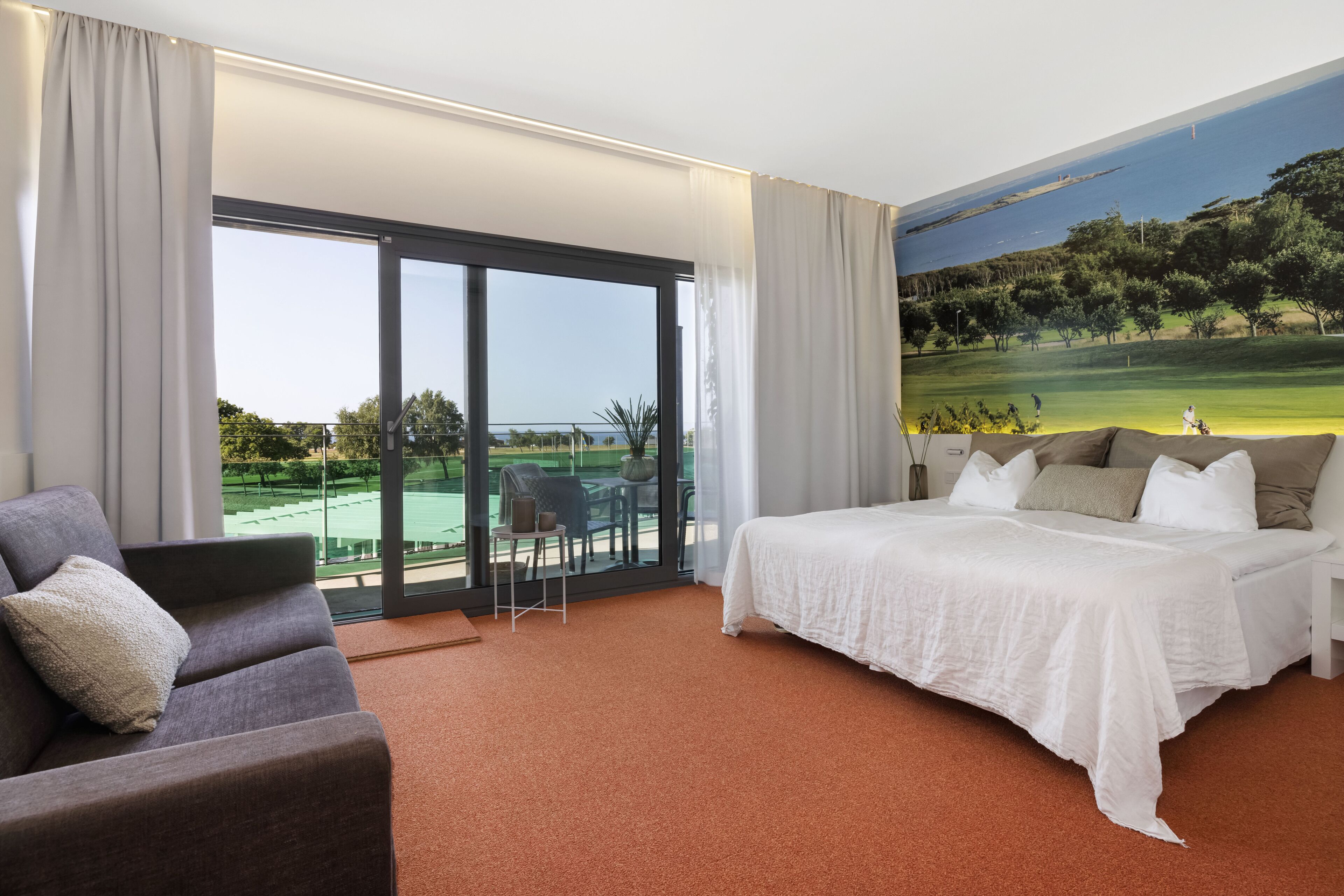 twin room, balcony, ocean view | 1 bedroom, minibar, in-room safe, blackout curtains