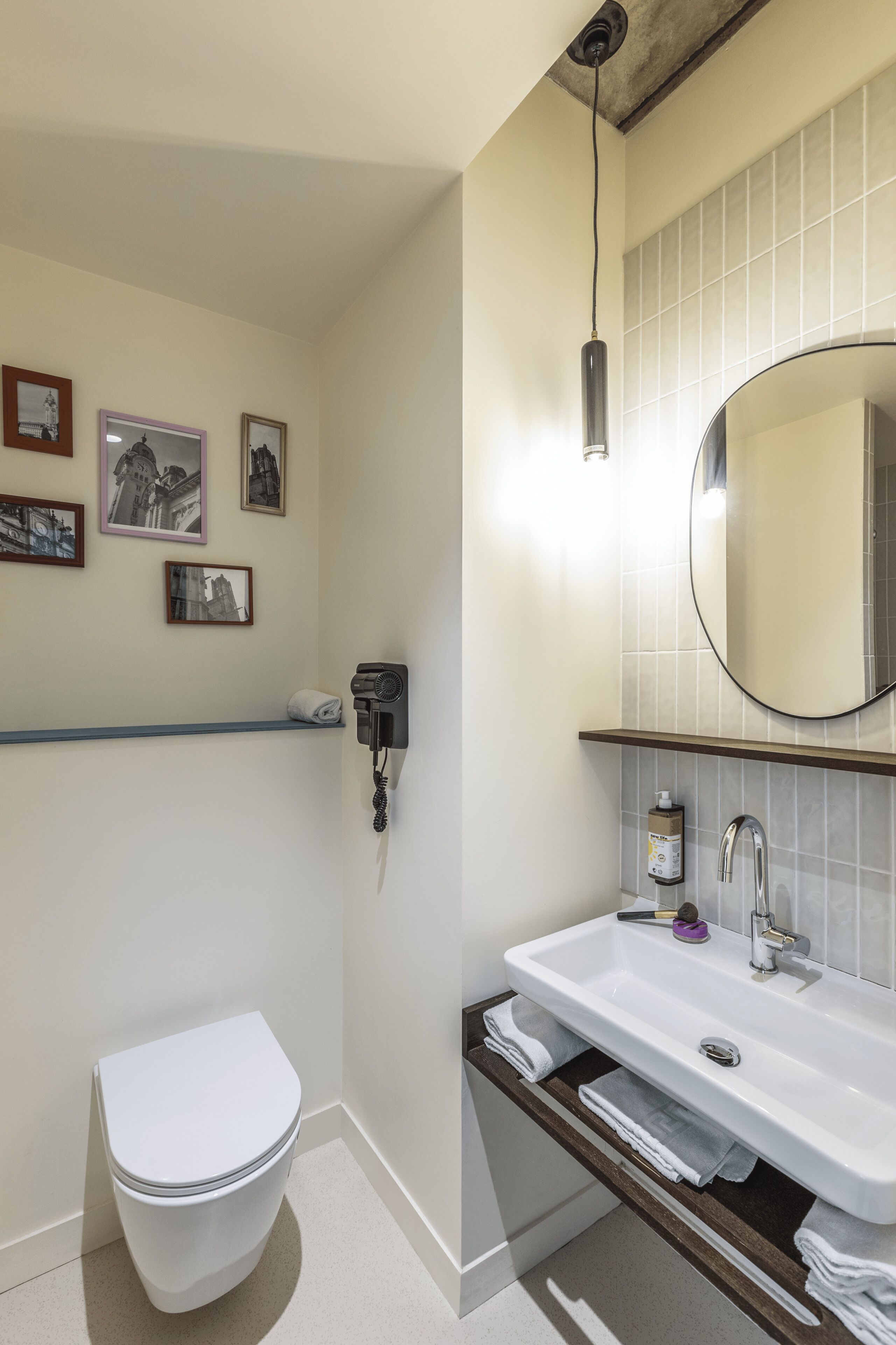 shower, eco-friendly toiletries, hair dryer, towels