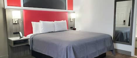Standard Room, 1 King Bed | 1 bedroom, desk, free WiFi, bed sheets