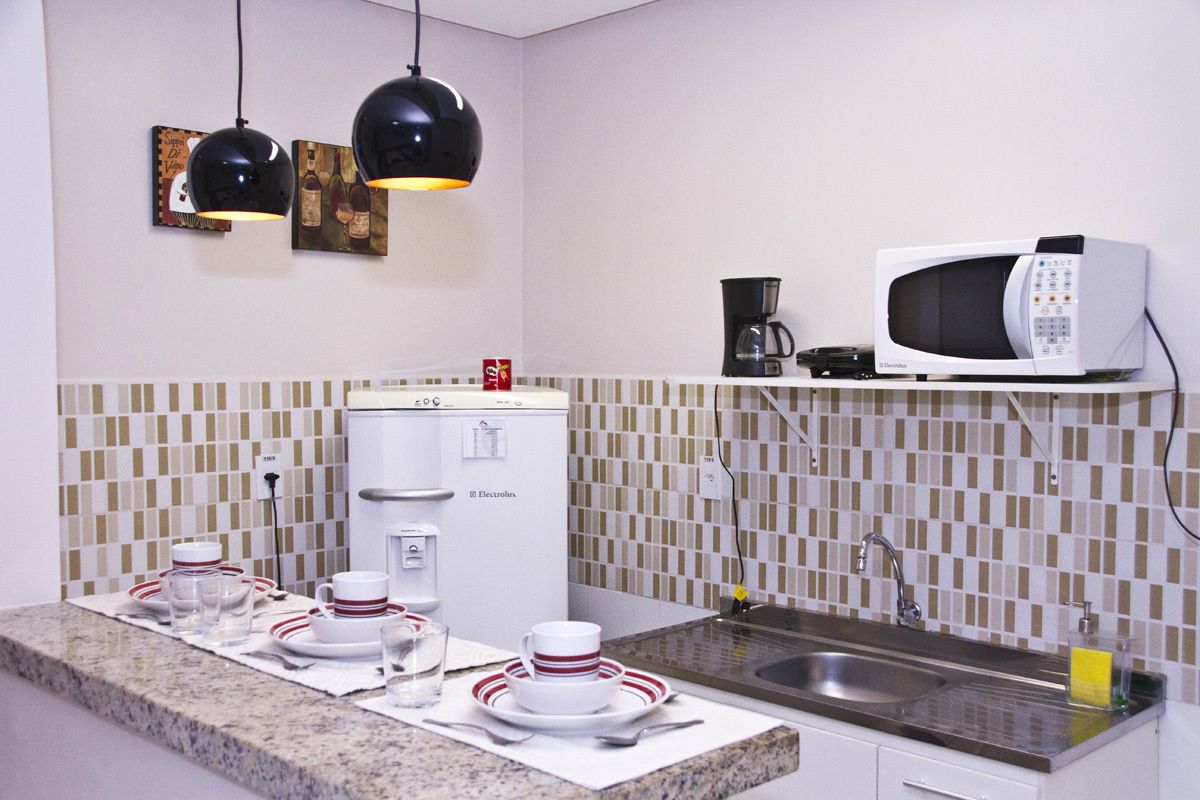 fridge, microwave, coffee/tea maker