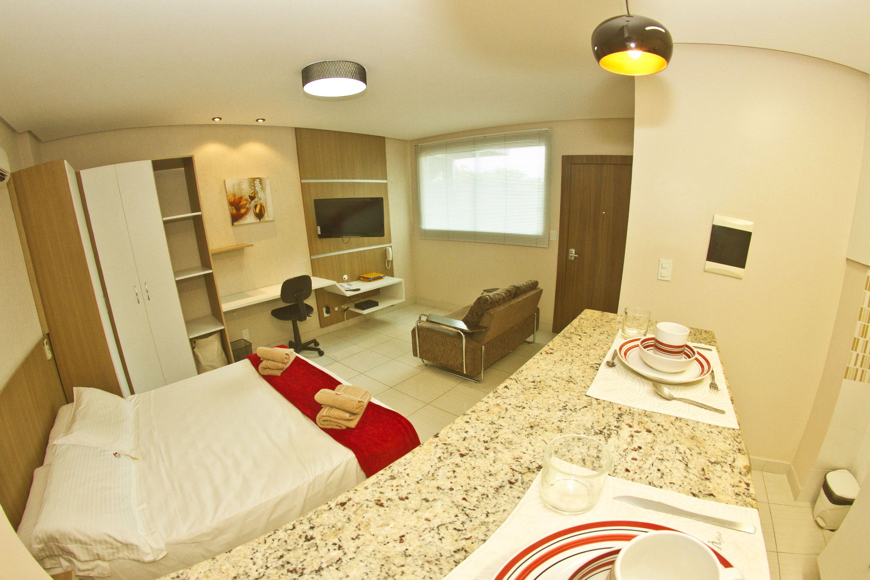 luxury single room (flat) | desk, blackout curtains, free wifi