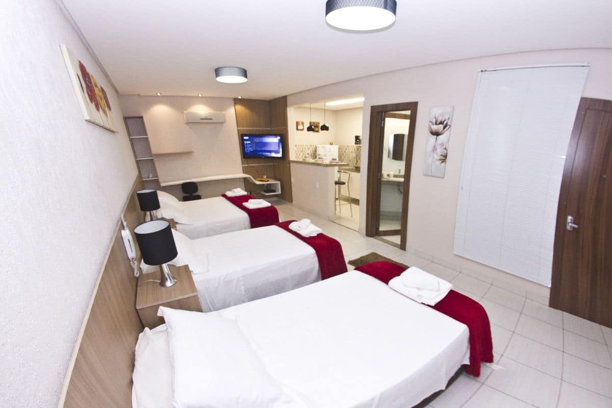 desk, blackout curtains, free wifi