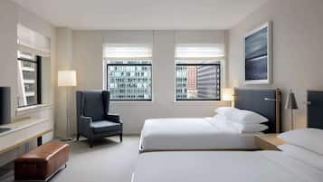 Chambre Deluxe, 2 grands lits | Draps en coton égyptien, literie de qualité supérieure