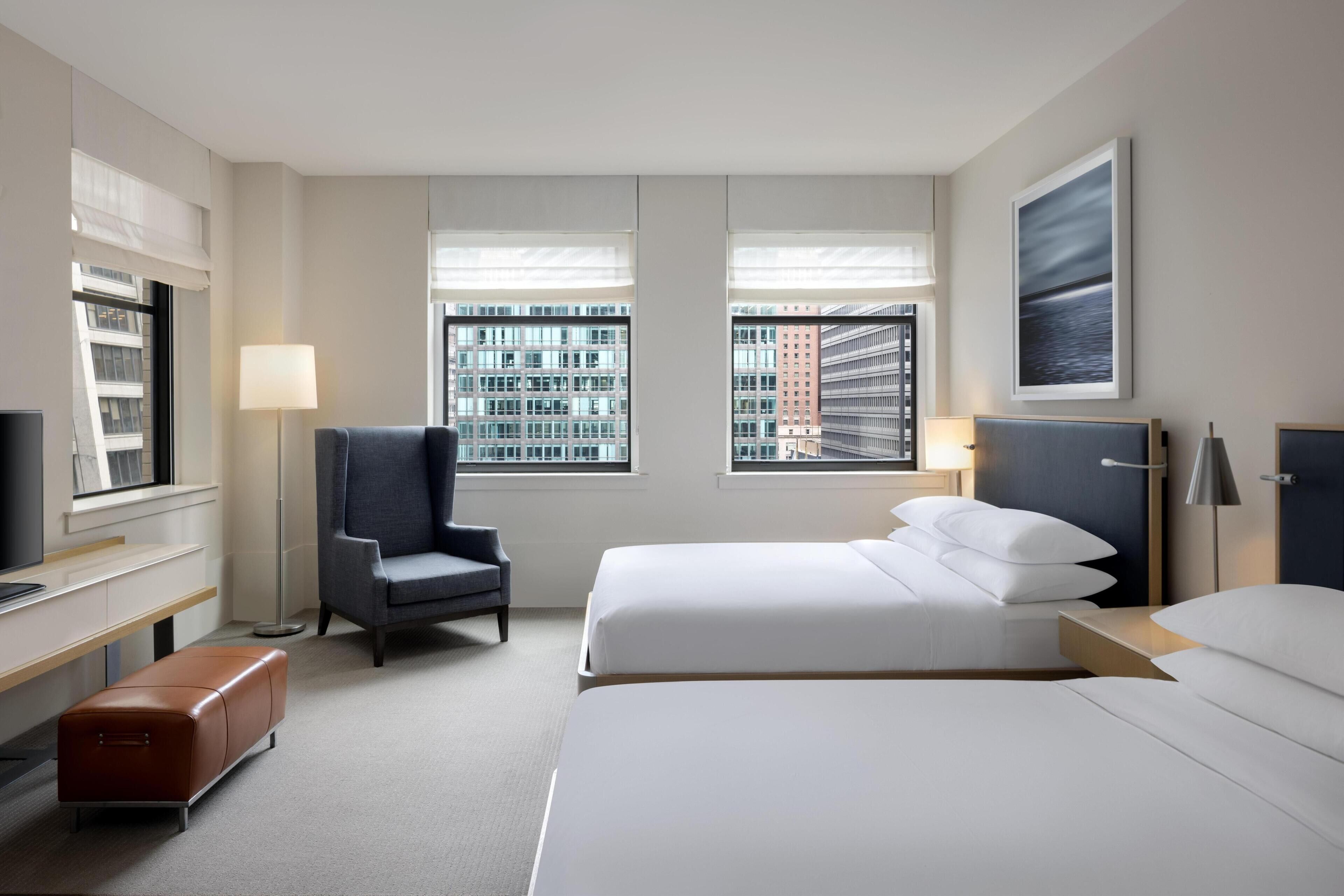 Deluxe Room, 2 Queen Beds | Egyptian cotton sheets, premium bedding, in-room safe, desk