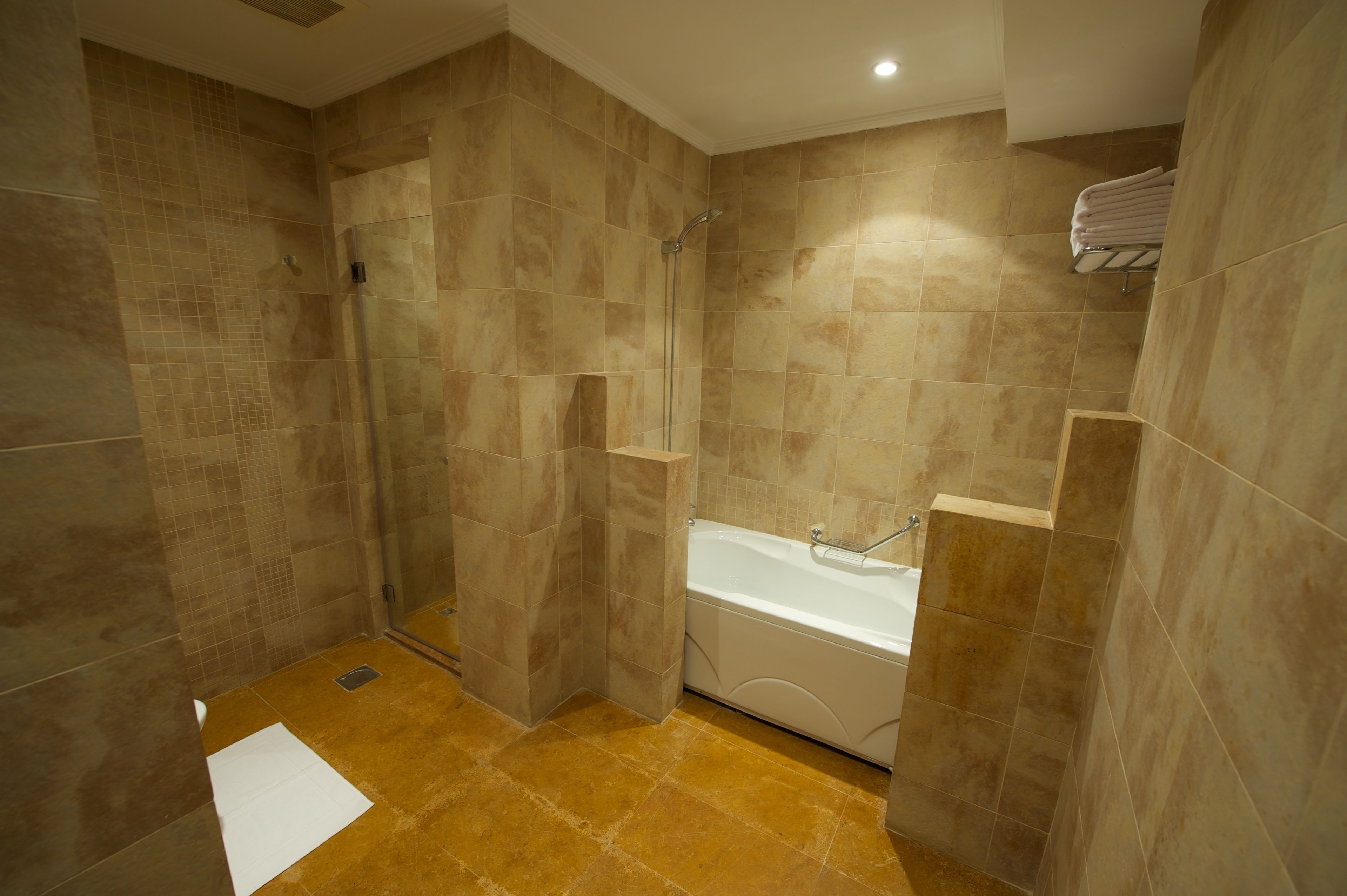 villa, 4 bedrooms | bathroom | separate bathtub and shower, hydromassage showerhead, free toiletries