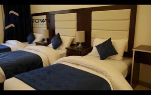 Premium Studio, Multiple Beds | 3 bedrooms, Egyptian cotton sheets, premium bedding, down comforters - Uptown Modern Furnished Apartments (Amman)