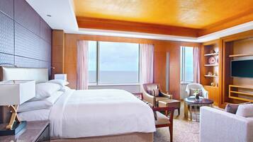 Suite presidencial, 1 cama King size, para no fumadores, vista a la ciudad (Executive Level) | 1 habitación, ropa de cama de alta calidad y camas con pillow-top