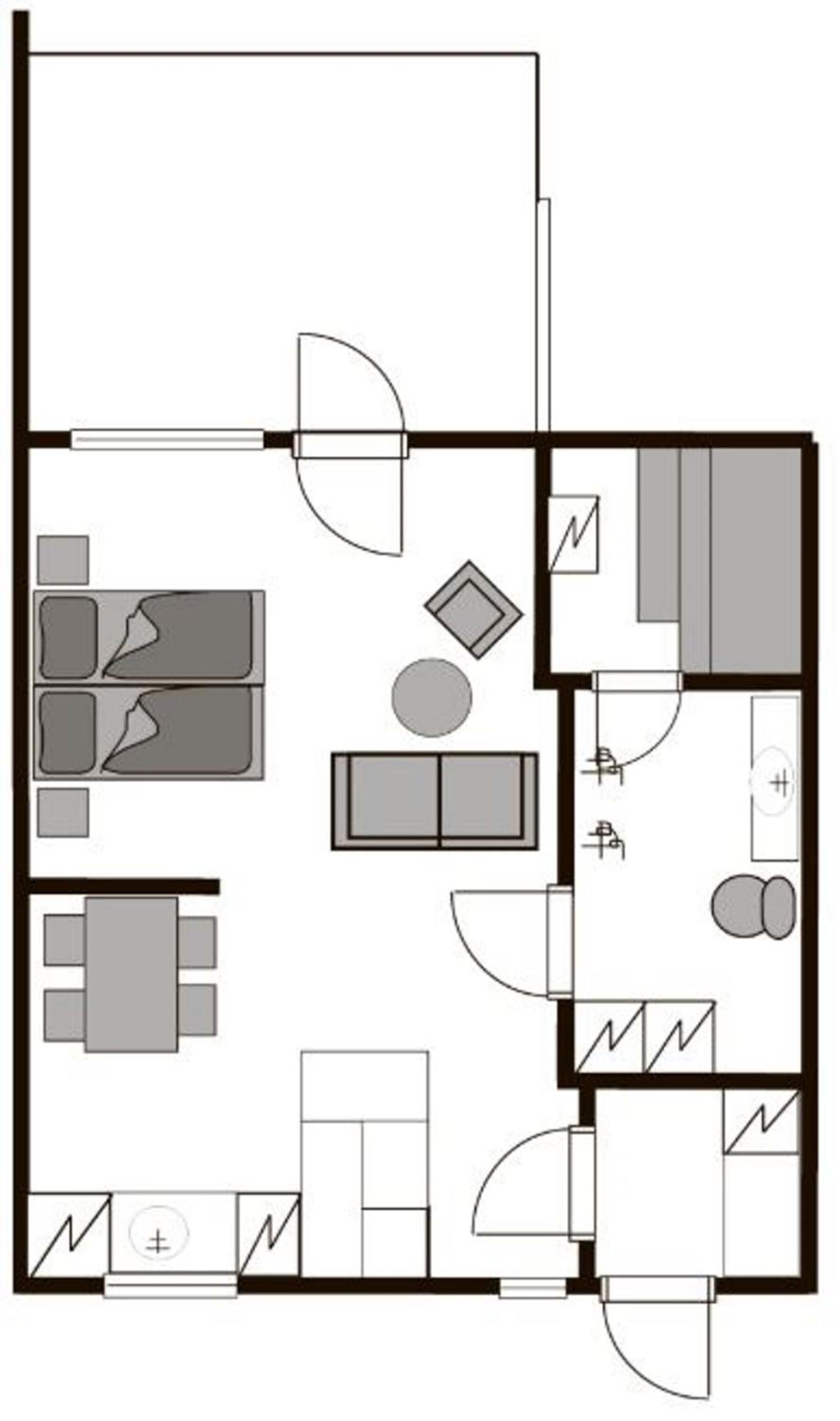 studio, sauna | floor plan