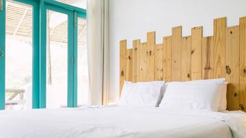 Deluxe Double Room, 1 King Bed, Non Smoking, Pool View | In-room safe, iron/ironing board, free WiFi, bed sheets