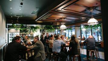 Breakfast, lunch and dinner served