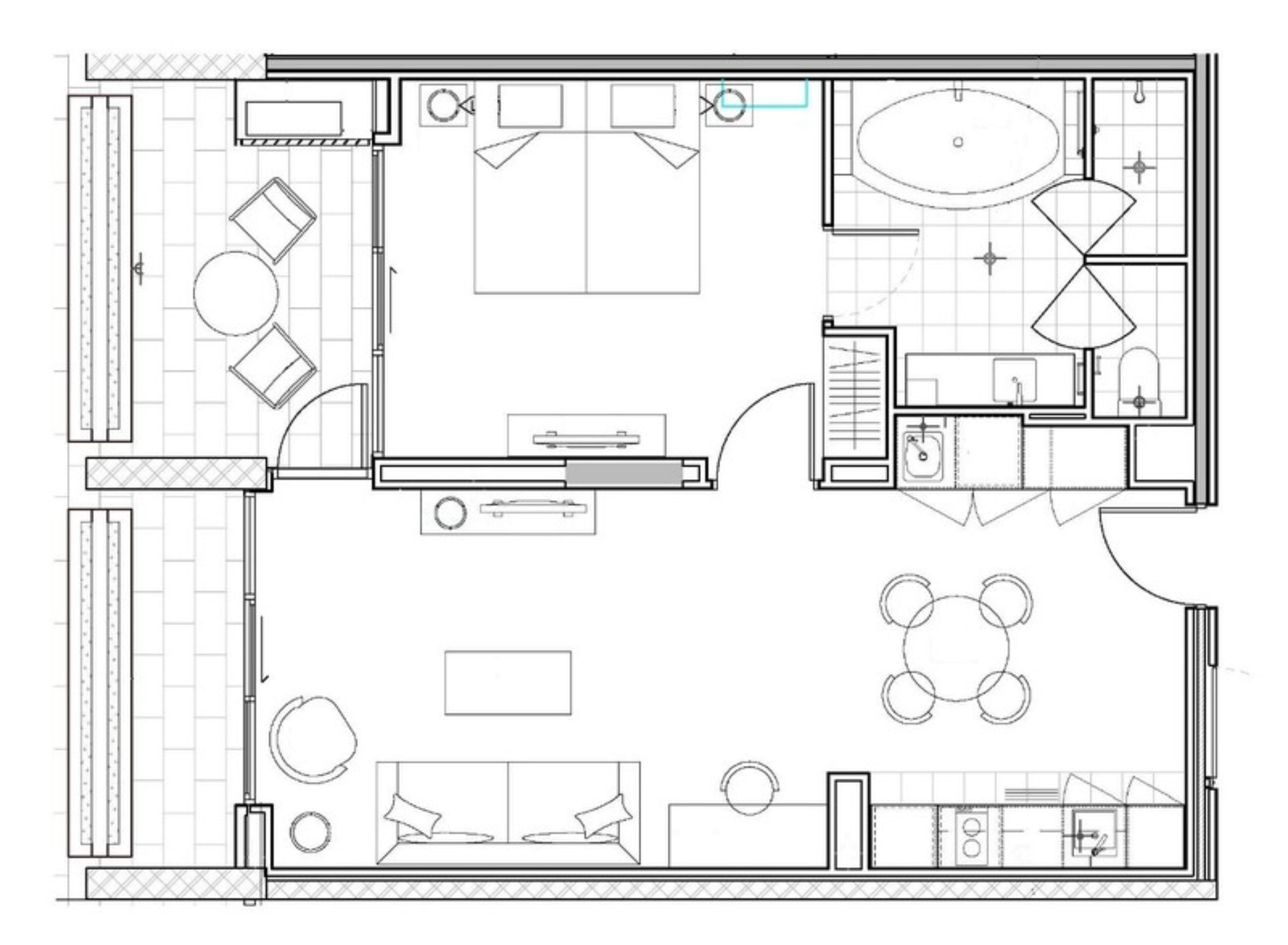spa suite | floor plan