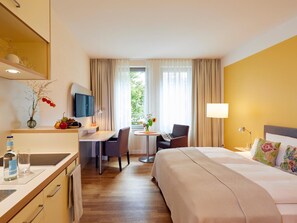 In-room safe, blackout curtains, soundproofing, iron/ironing board