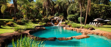 Indoor pool, outdoor pool