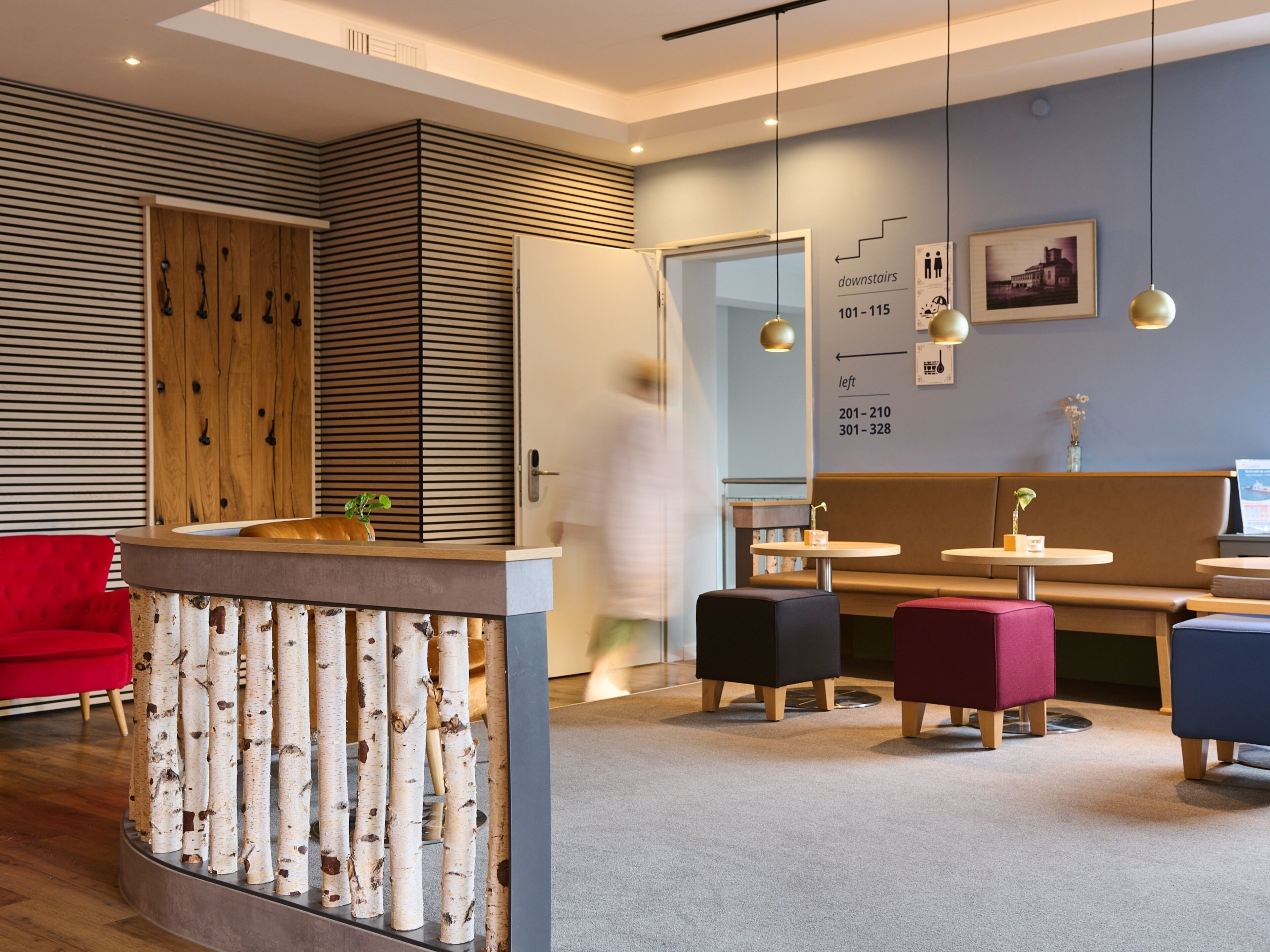 Sitteområde i lobbyen