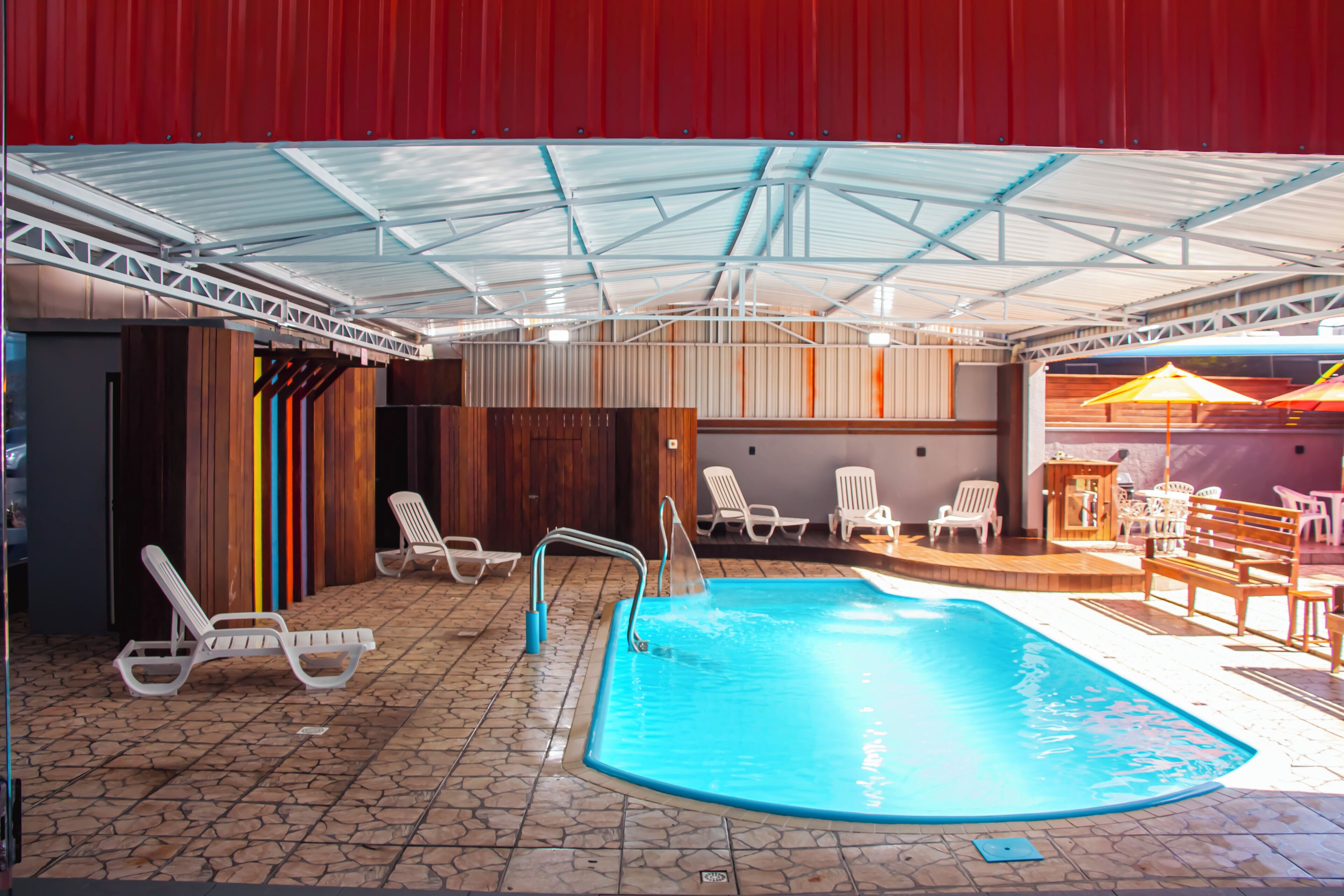 2 indoor pools, open 10:00 AM to 10:00 PM, sun loungers