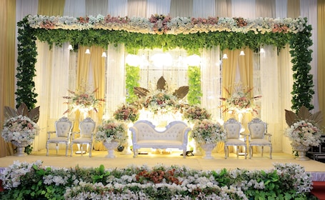 Outdoor wedding area