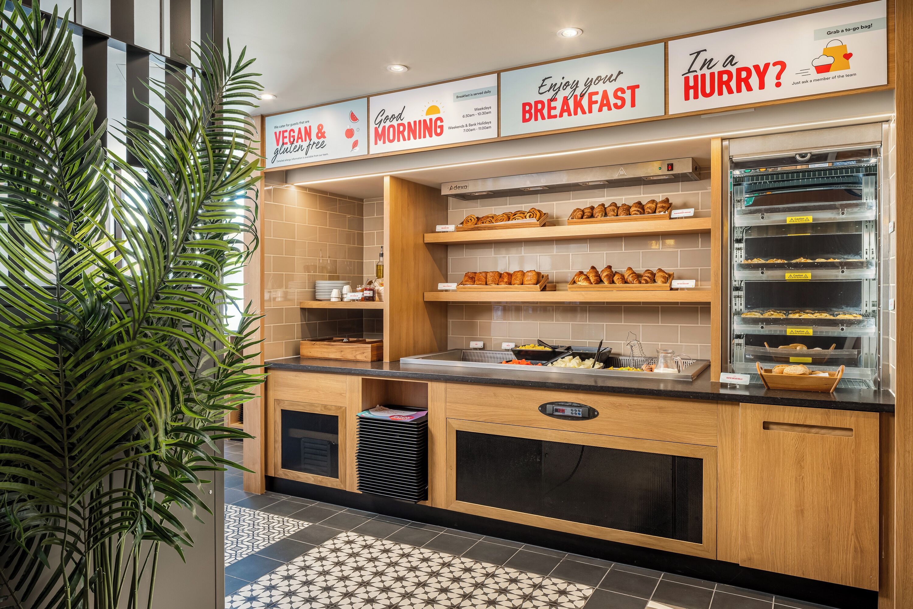 daily continental breakfast (gbp 13 per person)