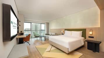 In-room safe, desk, blackout curtains, soundproofing