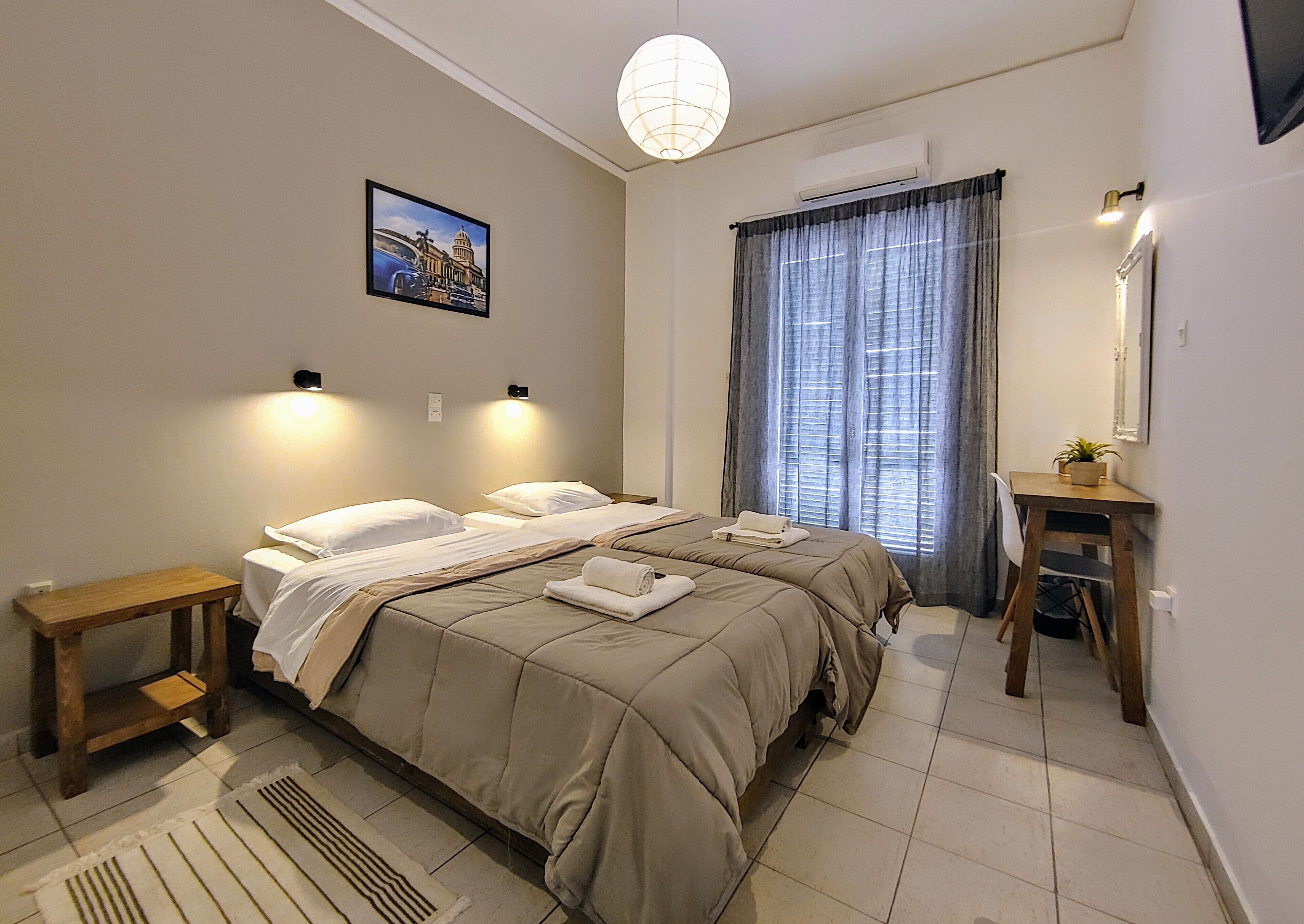 Standard Double or Twin Room, Balcony | Minibar, desk, iron/ironing board, free WiFi