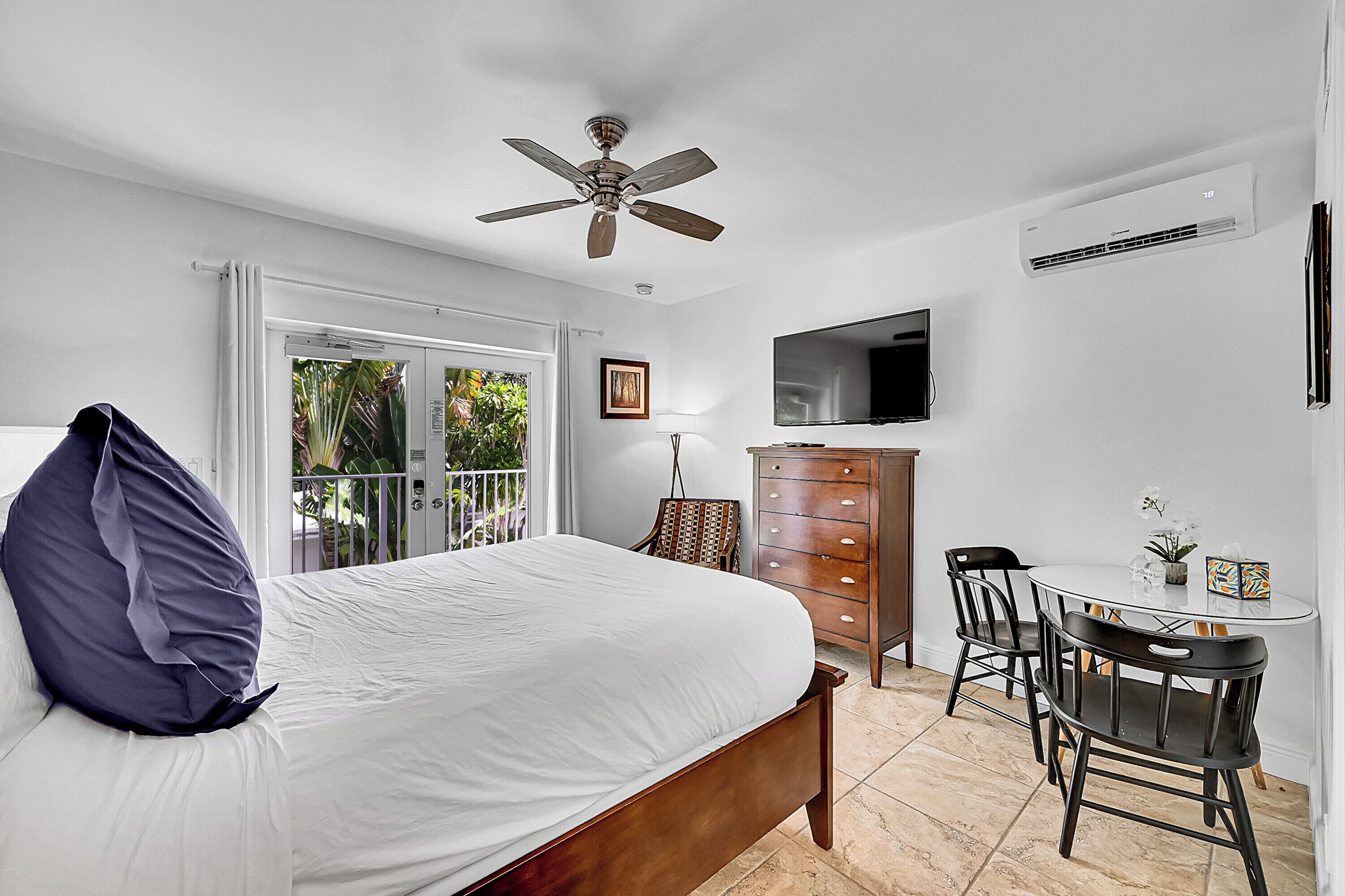 Second Floor Pool View - Queen (A3) | Egyptian cotton sheets, premium bedding, in-room safe, laptop workspace