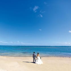 Outdoor wedding area