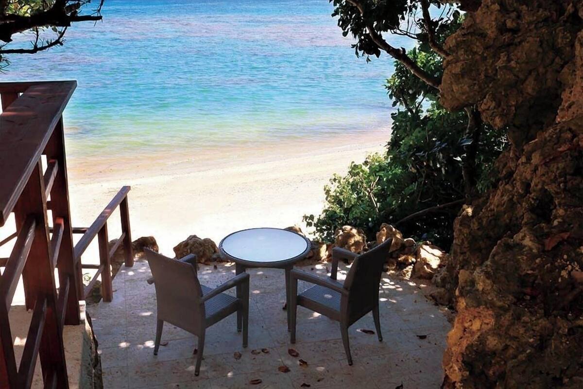 on the beach, white sand