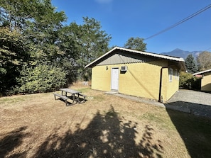 Zen Family Cottage, 2 Queen Beds, Kitchenette, Pet-Free | Iron/ironing board, free WiFi, bed sheets