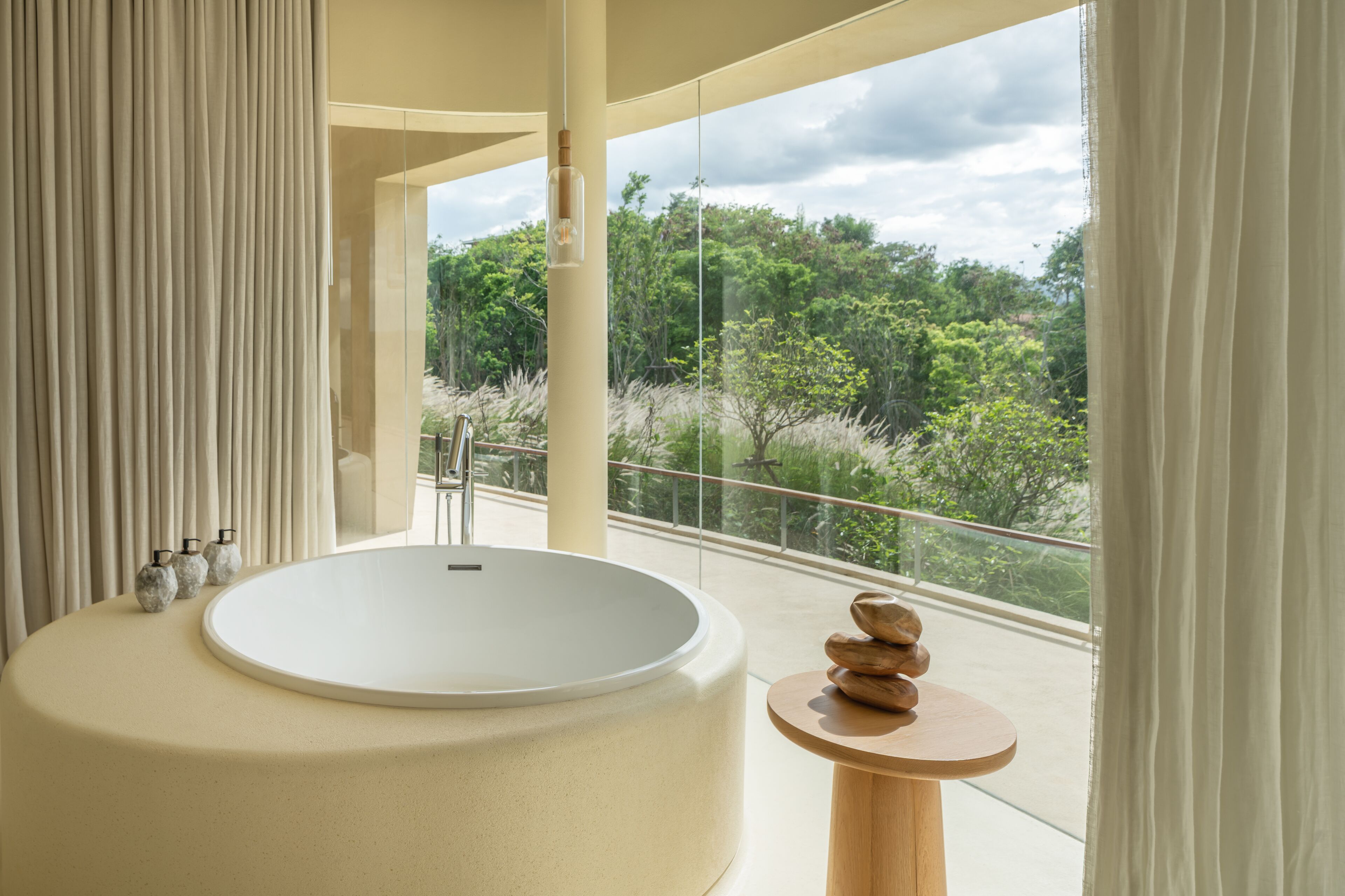 sala signature villa one | bathroom | separate bathtub and shower, rainfall showerhead, free toiletries