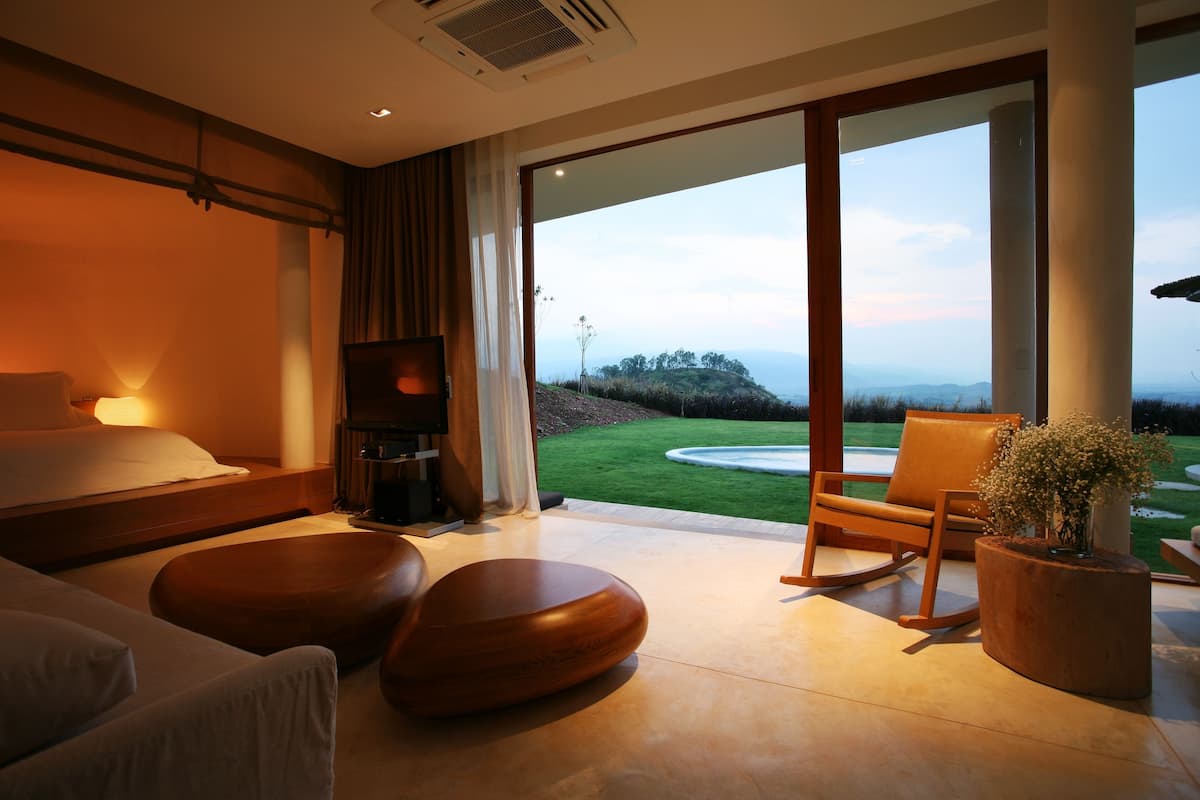 one bedroom pool villa suite | view from room