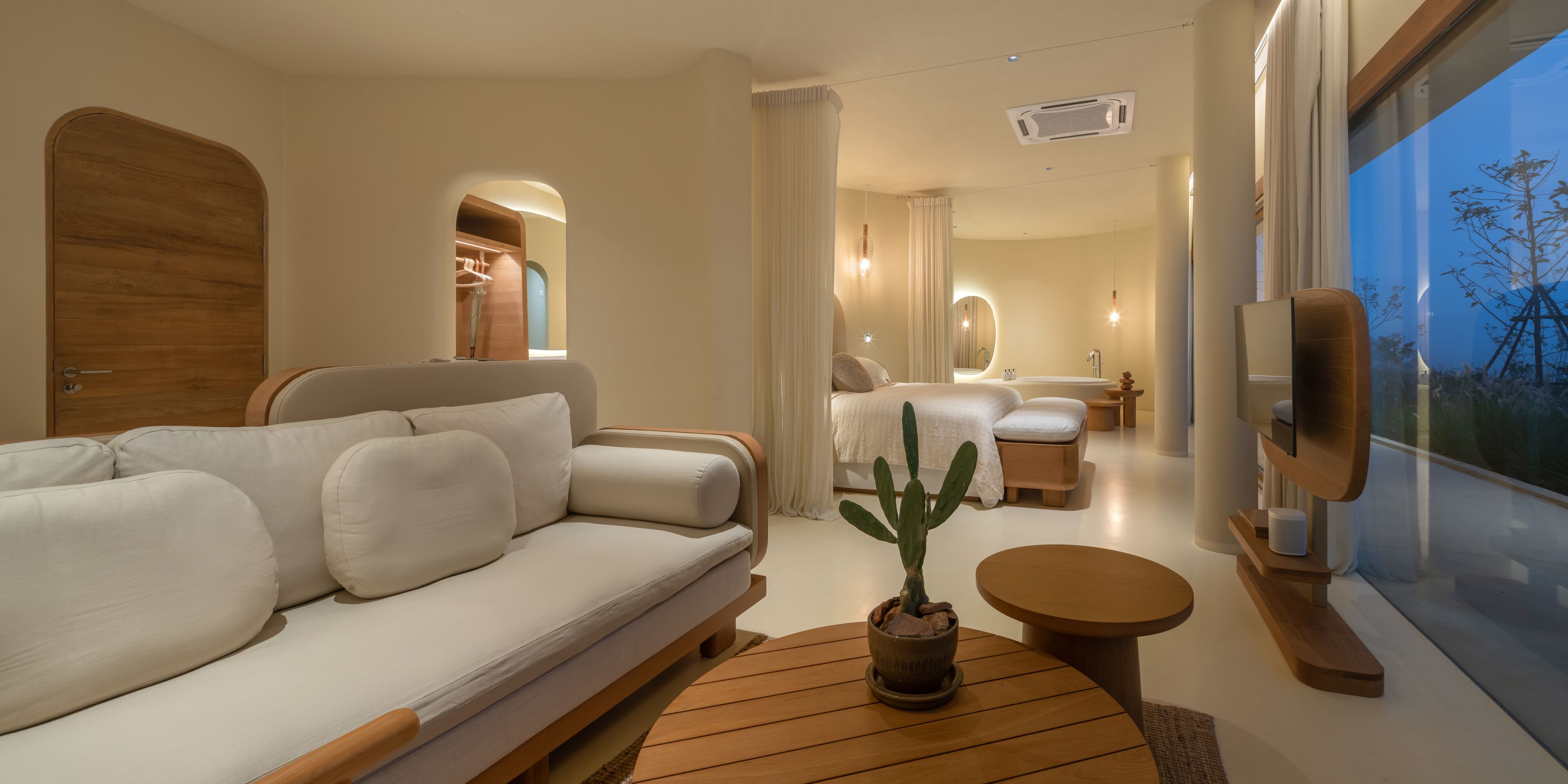 sala signature villa one | living area | smart tv, dvd player