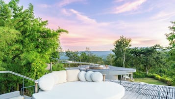 sala pool villa | 1 多间卧室、高档床上用品、羽绒被、迷你吧