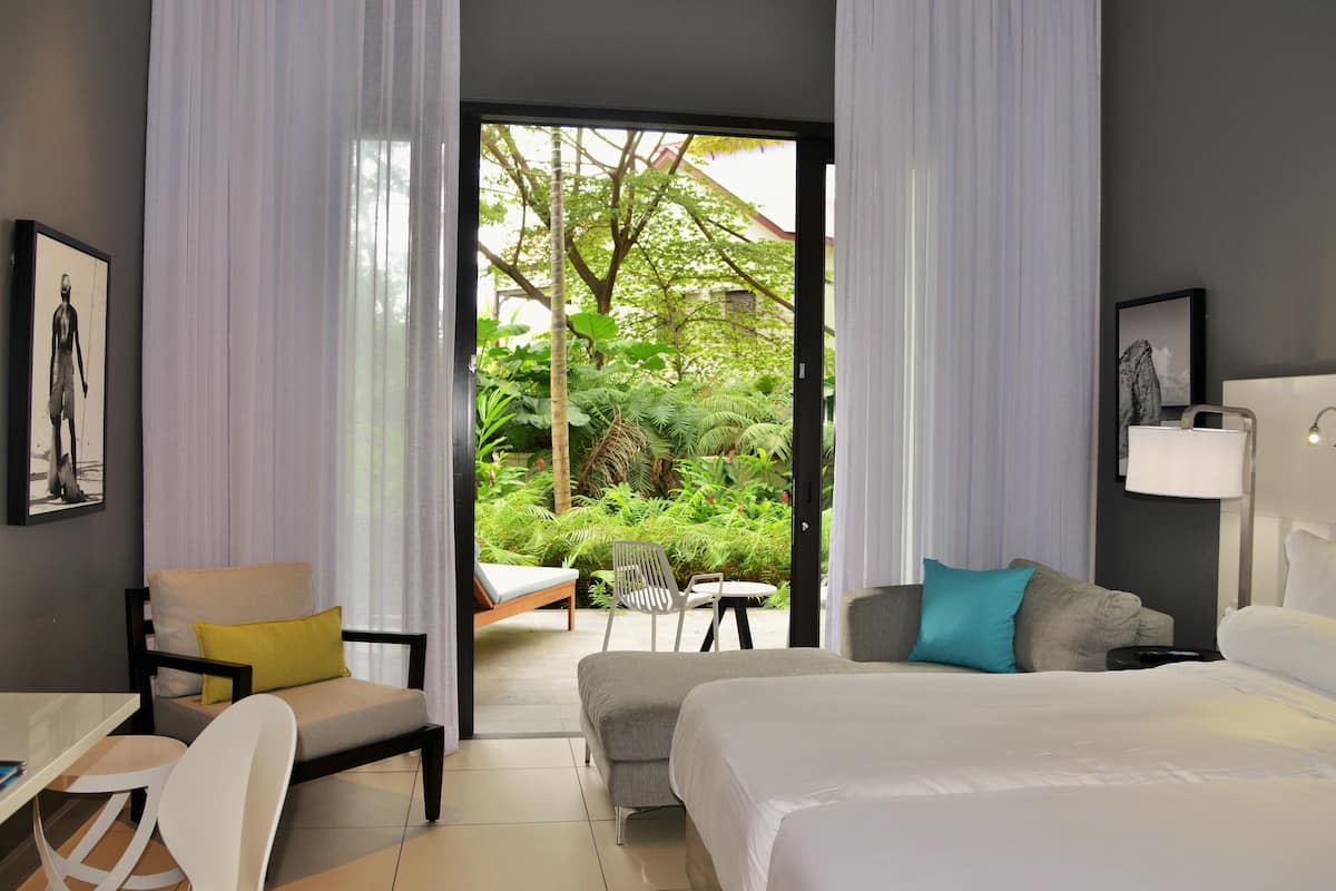 standard double or twin room, terrace | minibar, in-room safe, desk, blackout curtains