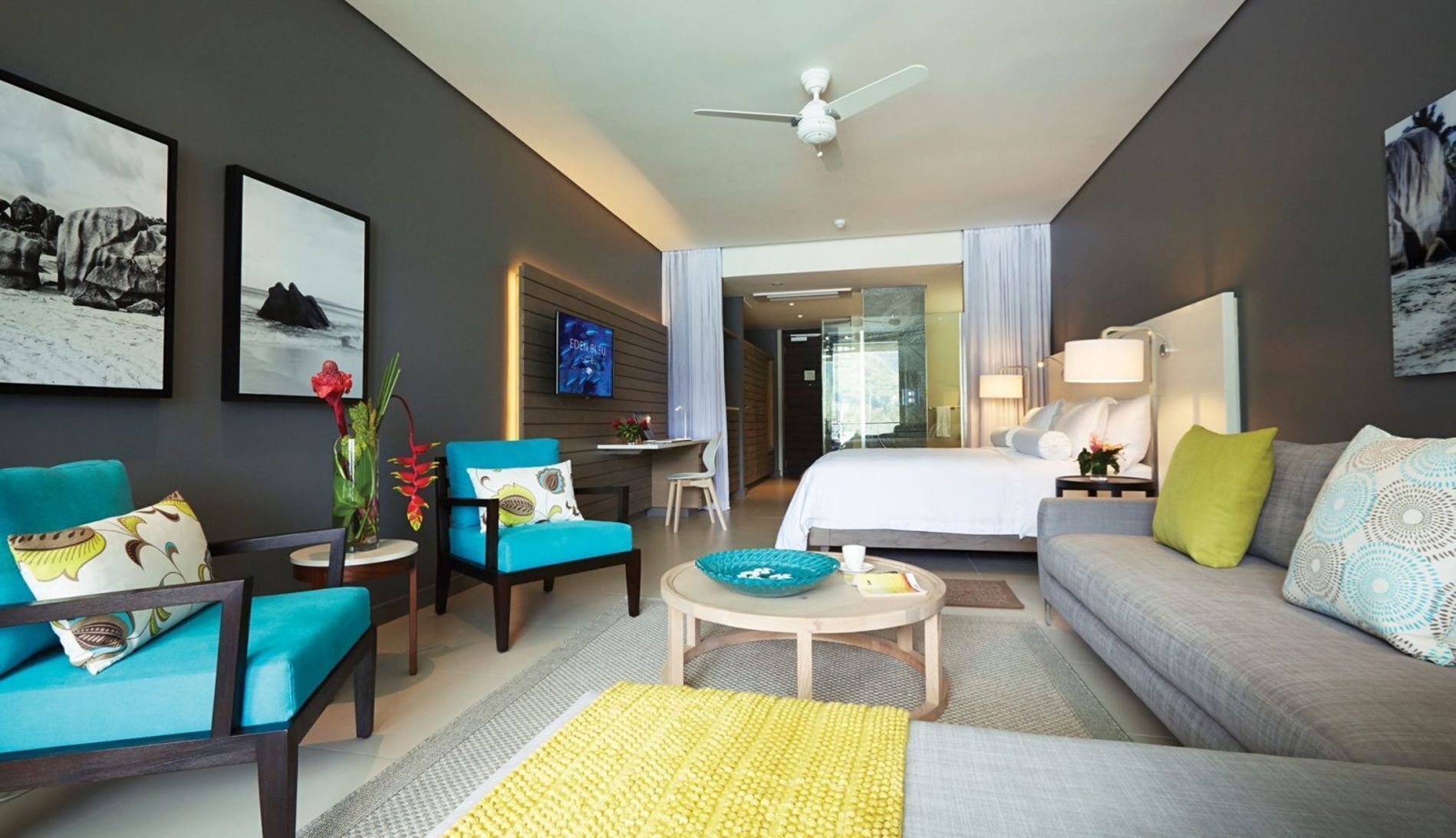 In-room safe, desk, blackout curtains, soundproofing