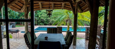 Family Room, Multiple Beds, Pool View | Exterior