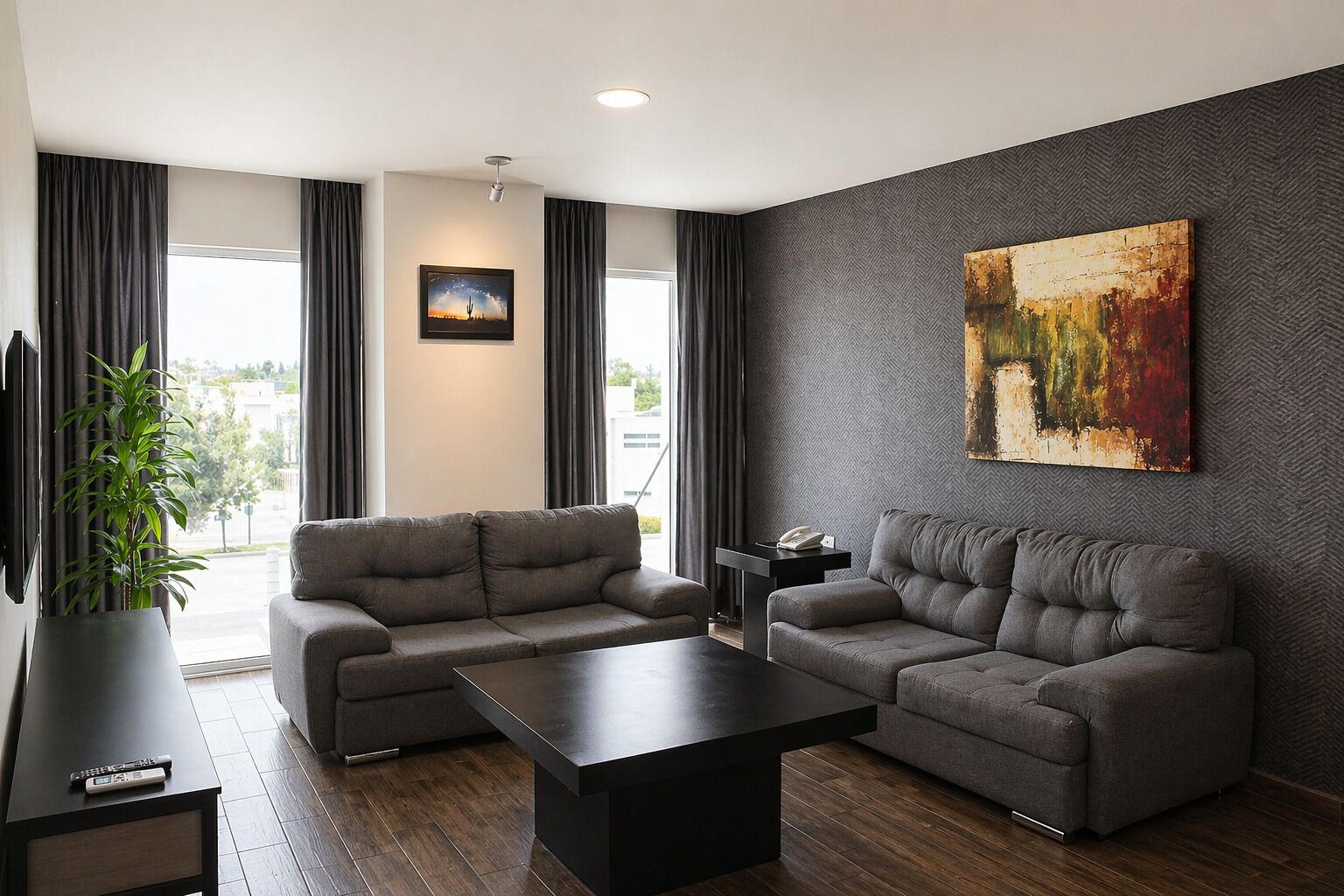 Down comforters, in-room safe, individually furnished, desk