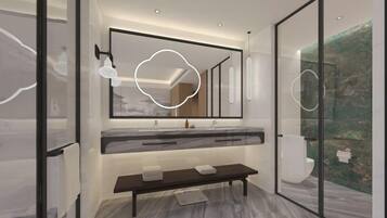 Minibar, in-room safe, alarm clocks