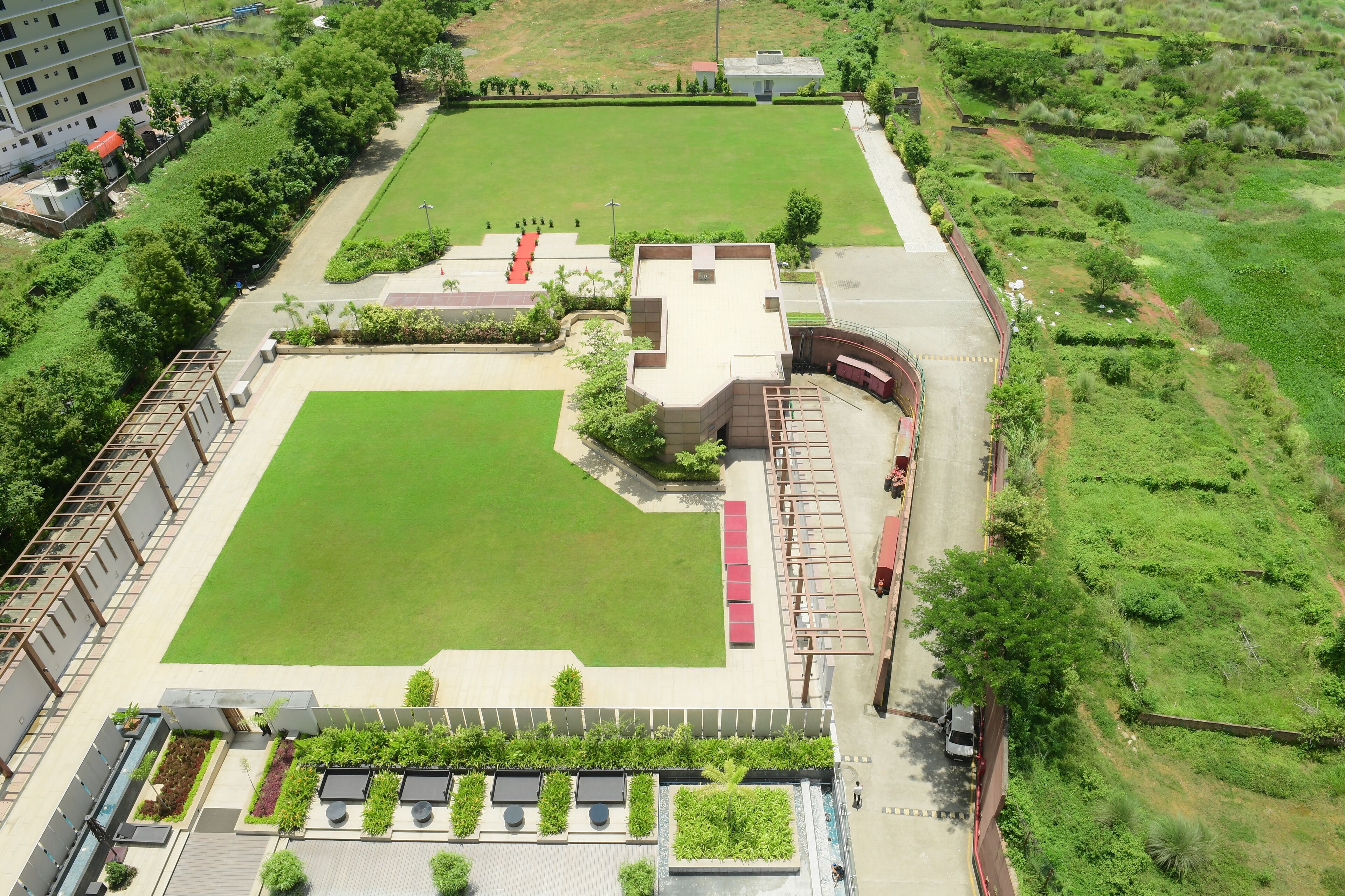 outdoor wedding area