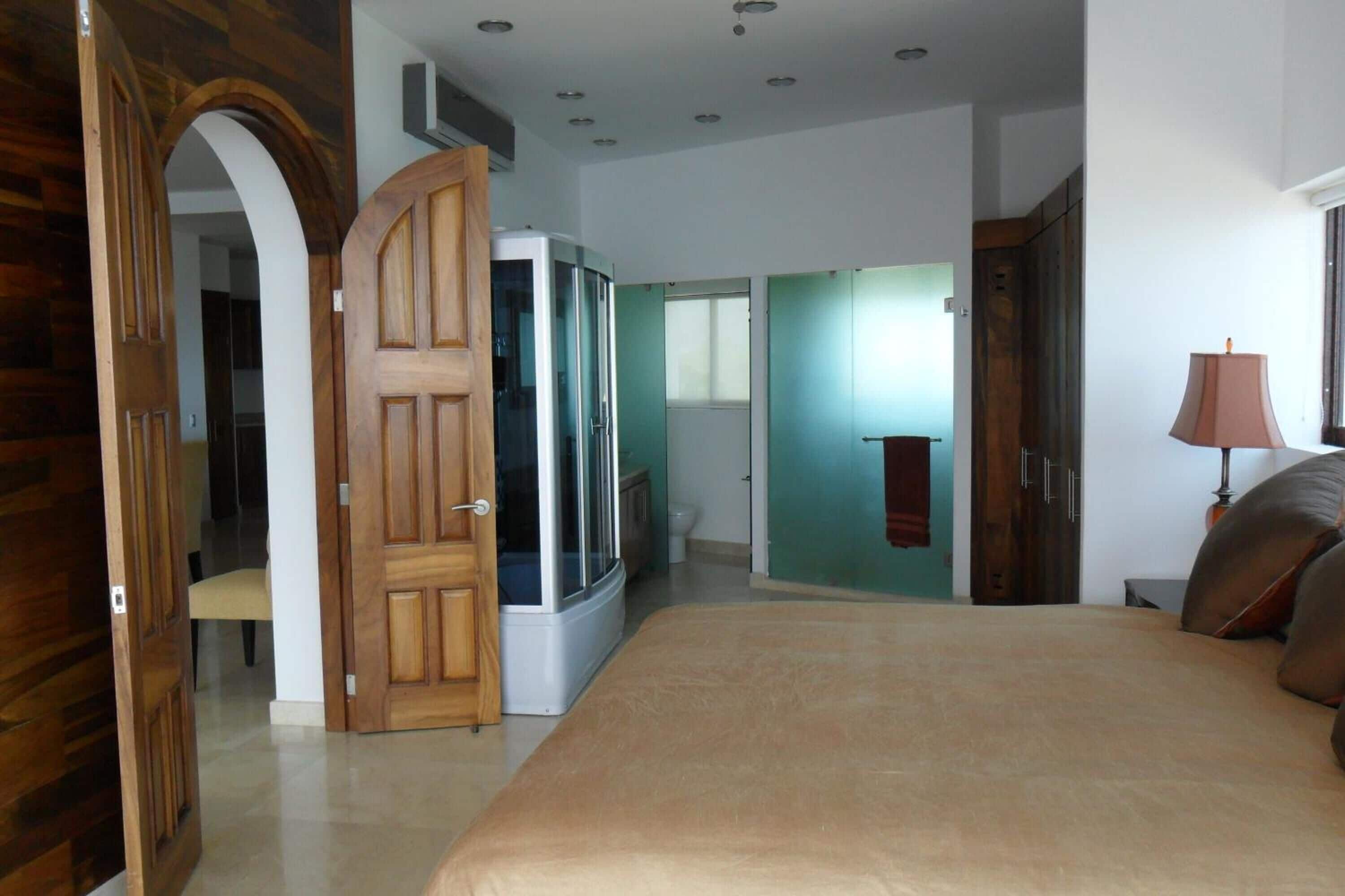 shower, free toiletries, hair dryer, bathrobes