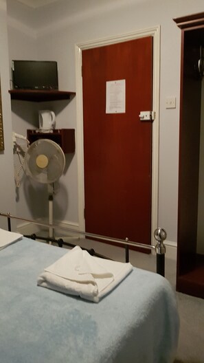 Dobbeltrom (Lower Ground Floor rear) | Strykejern/-brett og sengetøy