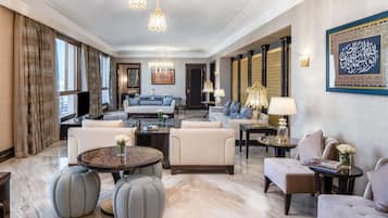 Royal Suite, 1 Double Bed (Haram View) | Premium bedding, in-room safe, desk, laptop workspace