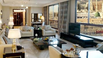 Suite Royale, 1 lit double (Haram View) | Literie de qualité supérieure, coffres-forts dans les chambres, bureau