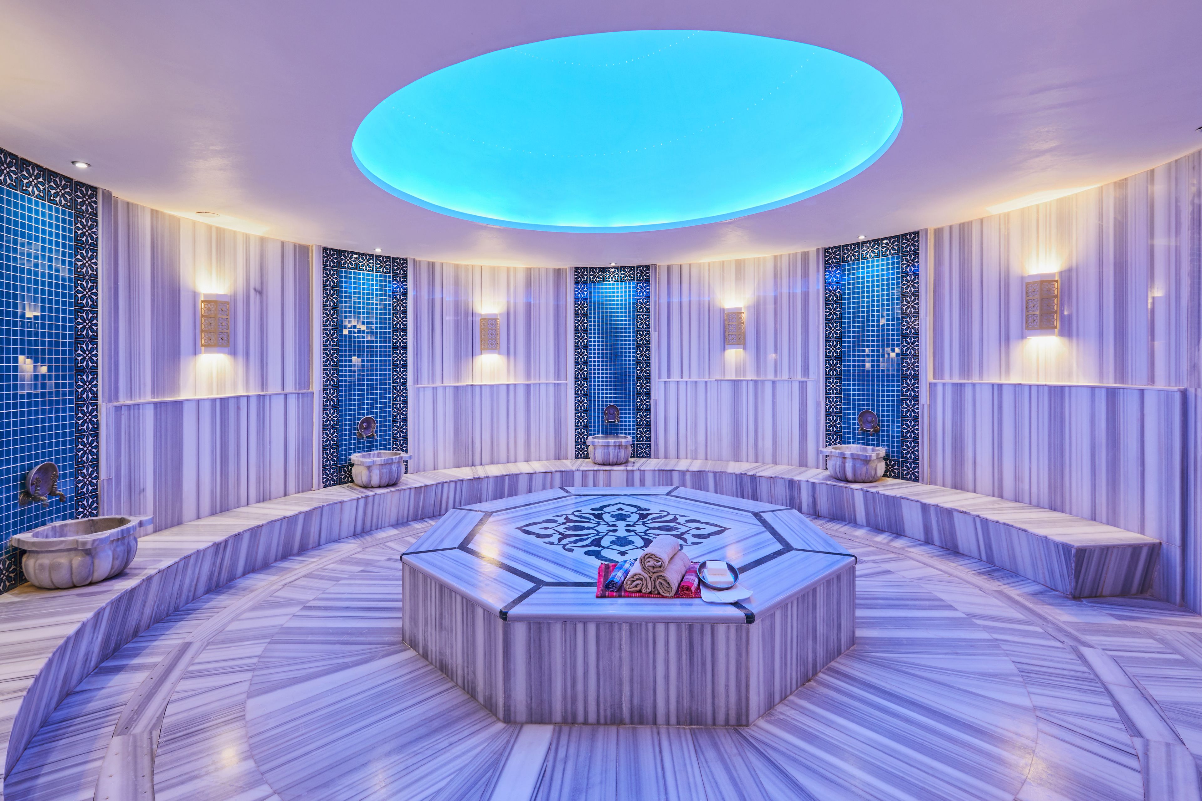 Sauna, steam room, Turkish bath, body treatments, hydrotherapy