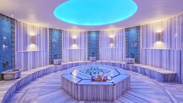 Sauna, steam room, Turkish bath, body treatments, hydrotherapy