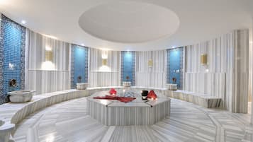 Sauna, steam room, Turkish bath/hammam, body treatments, hydrotherapy