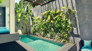 Kamar Deluks, 1 Tempat Tidur Double (Plunge Pool) | Seprai premium, minibar, brankas, dan meja kerja