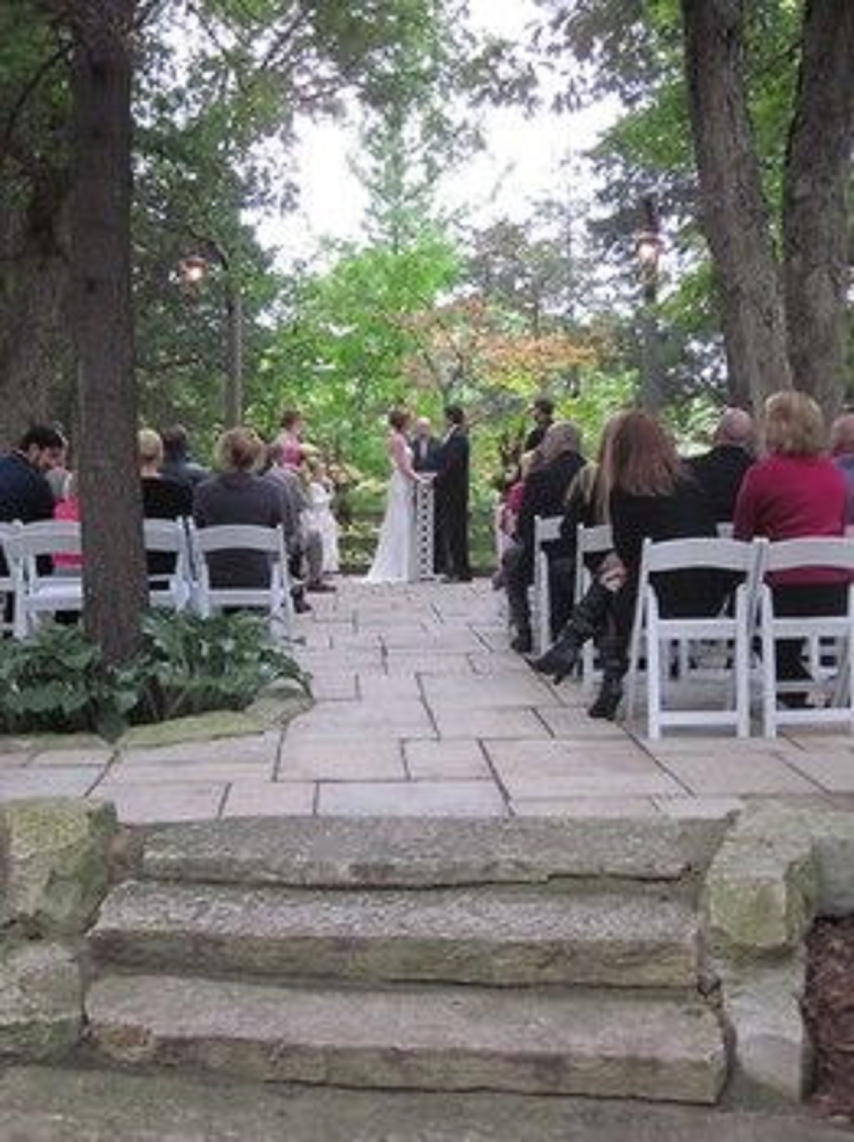 outdoor wedding area