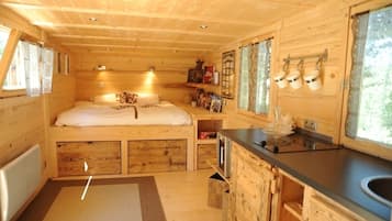 Ecolodge 2/3 personnes | Chambres insonorisées, fer et planche à repasser